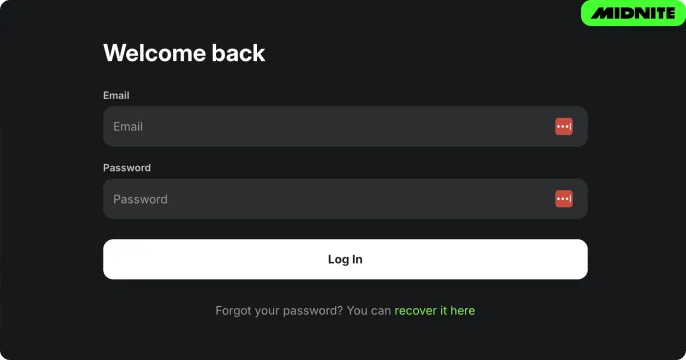 Midnite login 